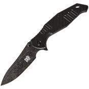 Skif 424SEB Adventure Framelock Knife BSW Black Handles