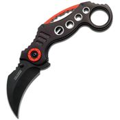 Tac Force 578BK Karambit Linerlock Knife with Black Handles