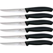 Victorinox 6723320X2 Steak Knife Set 6pc Black