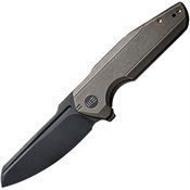 WE 210172 StarHawk Black Framelock Knife Gray Handles