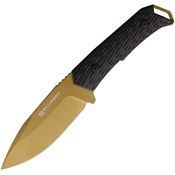 Willumsen Copenhagen DL22TTA Paragon Gold Fixed Blade Knife Black/Gold Handles