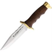 Aitor 16082 Bowie Jr Satin Fixed Blade Knife Brownwood Handles