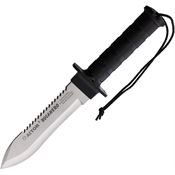 Aitor 16201BW Bucanero Bead Blast Fixed Blade Knife Black Handles