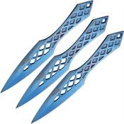 Albainox 32219 Rain Blue - Set of 3 Fixed Blade Knife