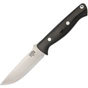 Bark River 011MBC Gunny Fixed Blade Knife Black Handles