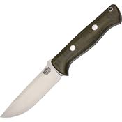 Bark River 07126MGC Bravo 1 LT Fixed Blade Knife Green Handles