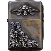 Bastinelli Creations 231D Skulls Zippo Lighter Double