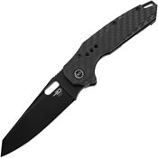 Bestech T2209D Nyxie Black Framelock Knife Carbon Fiber Handles