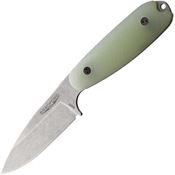Bradford Knives 35S117 Guardian 3.5 Sabre Stonewash Fixed Blade Knife Jade Handles