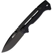 Cold Steel 58SQBKBK AD-15 Scorpion Lock Black Folding Knife Black Handles