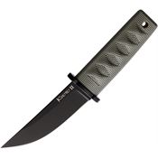 Cold Steel 17DBODBK Kyoto II Black Drop Point Fixed Blade Knife OD Green Handles
