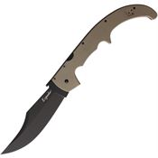 Cold Steel 62MGCDEBK XL Espada Black Lockback Knife Dark Earth Handles