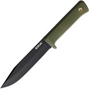 Cold Steel 49LCKODBK SRK Black Fixed Blade Knife OD Green Handles