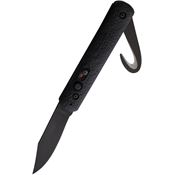 Colonial 556 Auto Button Lock Law Enforc Black Knife Black Handles