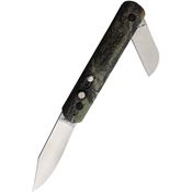 Colonial 725 Auto Button Lock Mossy Satin Knife Mossy Oak Camo Handles