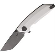 Damned Designs 09GW Chimera Linerlock Knife White G10 Handles