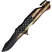 ElitEdge 10982SF Flag Assist Open Linerlock Knife