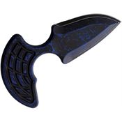 Heretic 0508ABRKBLU Sleight Push Dagger Battleworn Fixed Blade Knife Breakthrough Blue Handles