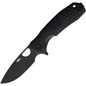 Honey Badger 1348 Medium Linerlock Knife Black Handles