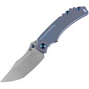 Kansept 1018A5 Pelican EDC Tanto Framelock Knife Blue Handles