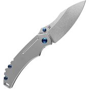 Kansept 1018L3 Pelican EDC Framelock Knife Left Gray Handles