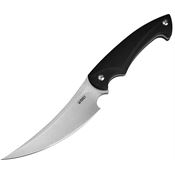 Kubey 231A Persian Style Stonewash Fixed Blade Knife Black Handles