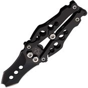 Mantis BK2A Bottleneck Butterfly Black Knife Black Handles