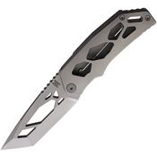 Midgards-Messer 005 SIF Ultralight Tanto Framelock Knife Gray Titanium Handles