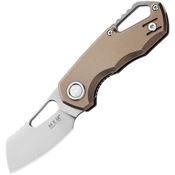 MKM-Maniago FX03M2TBR Isonzo Linerlock Knife with Cleaver Titanium Handles