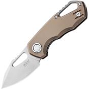 MKM-Maniago FX03M3TBR Isonzo Linerlock Knife with Clip Point Titanium Handles