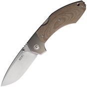 MKM-Maniago HRNCT Hero Lockback Knife Natural Canvas Micarta Handles