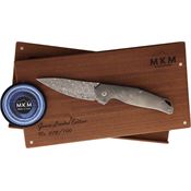 MKM-Maniago GCD Goccia Damasteel Folding Knife Titanium Handles