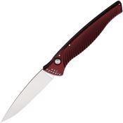 Piranha P16R Auto DNA Button Lock Knife Red Handles