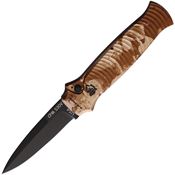 Piranha P6CT Auto Bodyguard Button Lock Black Knife Camo Handles