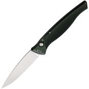 Piranha P16G Auto DNA Button Lock Knife Green Handles