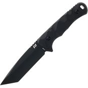 Schrade 1182619 Rigime Black Fixed Blade Knife Black Sculpted Handles