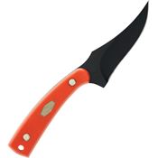 Schrade P1188048 OT Sharpfinger Black Fixed Blade Knife Orange Handles
