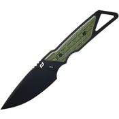 Schrade 1182497 Outback Black Fixed Blade Knife OD Green Handles