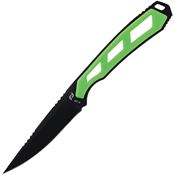 Schrade 1159295 Isolate Caper Black Fixed Blade Knife Green Handles