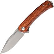 SenCut 05DV1 Snap Linerlock Knife Cuibourtia Wood Handles