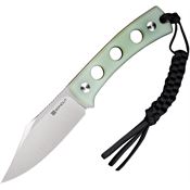 SenCut 11B Waxahachie Satin Fixed Blade Knife Jade G10 Handles