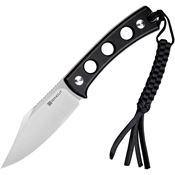 SenCut 11A Waxahachie Satin Fixed Blade Knife Black G10 Handles