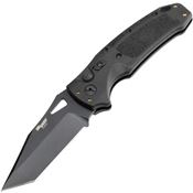 SIG 36320 Auto K320A Nitron Button Lock Black Knife Black Handles