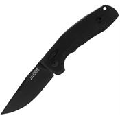 SOG 15380157 Auto Sog-Tac AU-XR Lock Black Drop Point Knife Black Handles