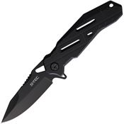 S-TEC 27162BK Linerlock Knife with Black G10 Handles