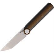 Stedemon MT20YLW NOC MT20 Folding Stonewash Knife Bronze/Gray Handles