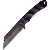 Stroup GP3PG10S GP3 Purple Fixed Blade Knife Purple Handles