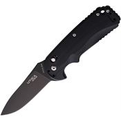 Utica 11UTKF4 Axis Lock Black Folding Knife Black Handles