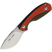 Viper 4022GGO Lille 1 Stonewash Fixed Blade Knife Green/Orange Handles