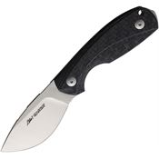 Viper 4022FC Lille 1 Satin Fixed Blade Knife Black Carbon Handles